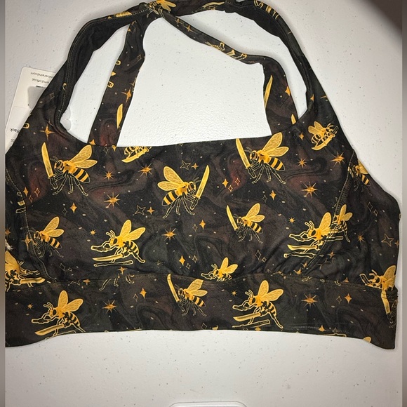 Silverwind Other - NWT Silverwind  Black and Gold Bee Pattern Bra